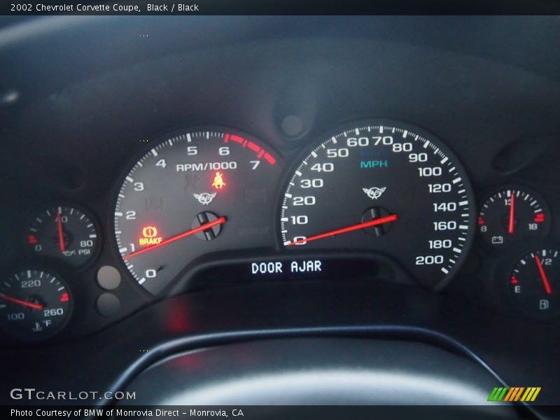 Black / Black 2002 Chevrolet Corvette Coupe