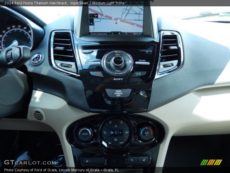 Controls of 2014 Fiesta Titanium Hatchback
