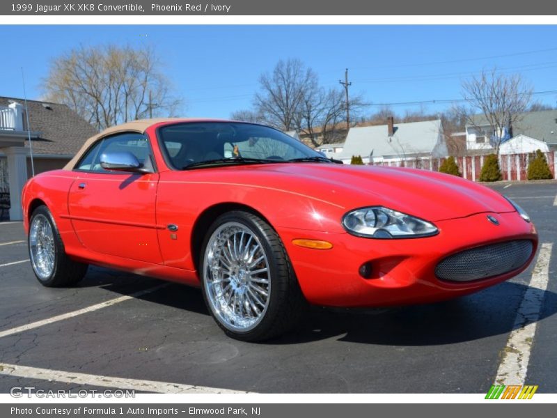 Phoenix Red / Ivory 1999 Jaguar XK XK8 Convertible