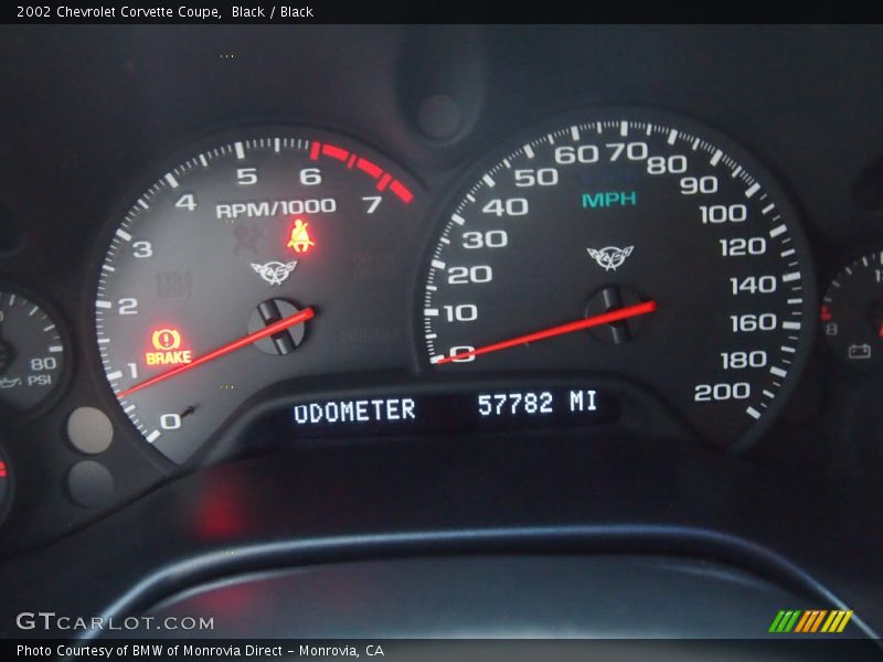 Black / Black 2002 Chevrolet Corvette Coupe