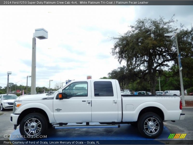 White Platinum Tri-Coat / Platinum Pecan Leather 2014 Ford F250 Super Duty Platinum Crew Cab 4x4