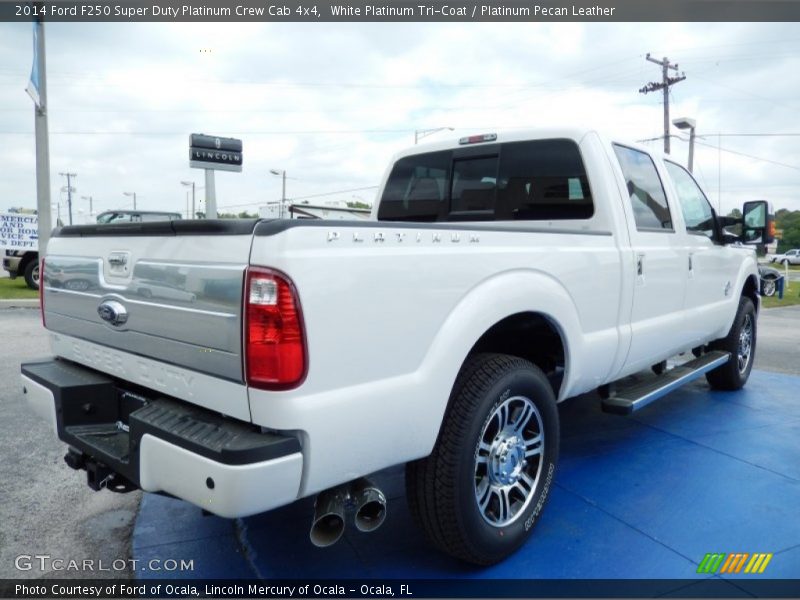 White Platinum Tri-Coat / Platinum Pecan Leather 2014 Ford F250 Super Duty Platinum Crew Cab 4x4