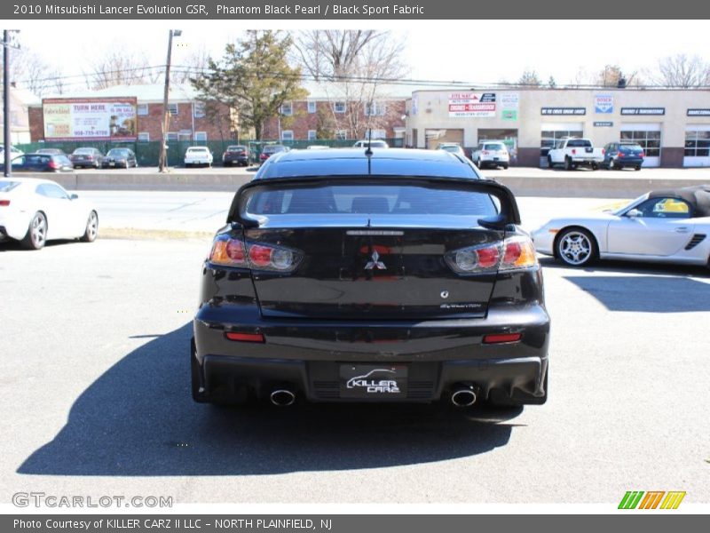 Phantom Black Pearl / Black Sport Fabric 2010 Mitsubishi Lancer Evolution GSR