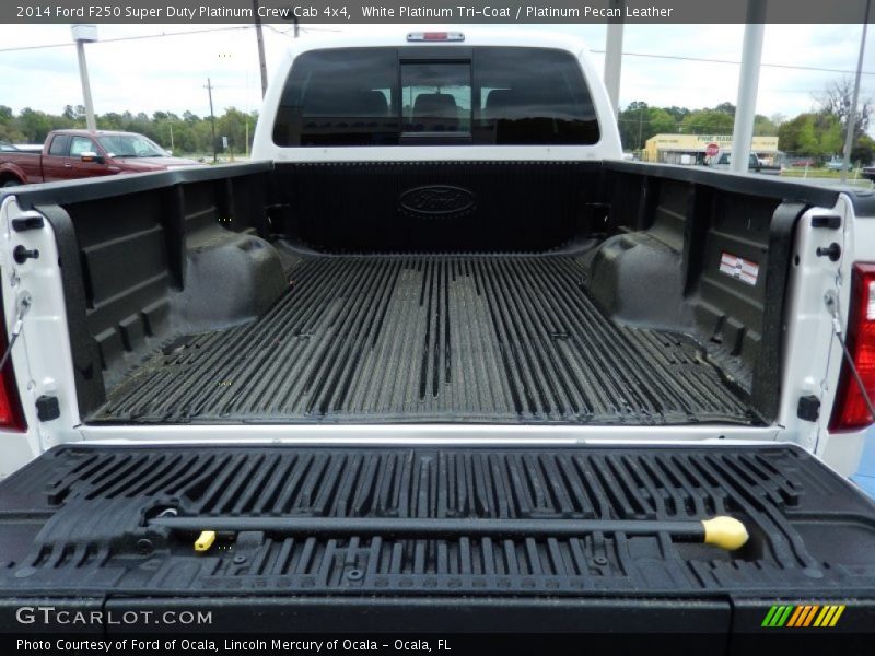 White Platinum Tri-Coat / Platinum Pecan Leather 2014 Ford F250 Super Duty Platinum Crew Cab 4x4