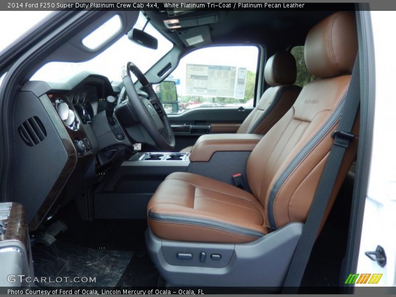  2014 F250 Super Duty Platinum Crew Cab 4x4 Platinum Pecan Leather Interior