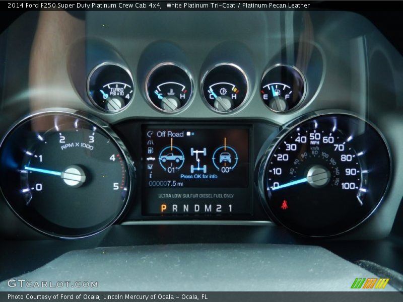  2014 F250 Super Duty Platinum Crew Cab 4x4 Platinum Crew Cab 4x4 Gauges