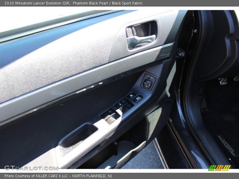 Phantom Black Pearl / Black Sport Fabric 2010 Mitsubishi Lancer Evolution GSR