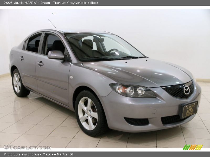 Titanium Gray Metallic / Black 2006 Mazda MAZDA3 i Sedan