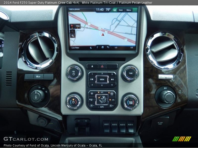 Controls of 2014 F250 Super Duty Platinum Crew Cab 4x4