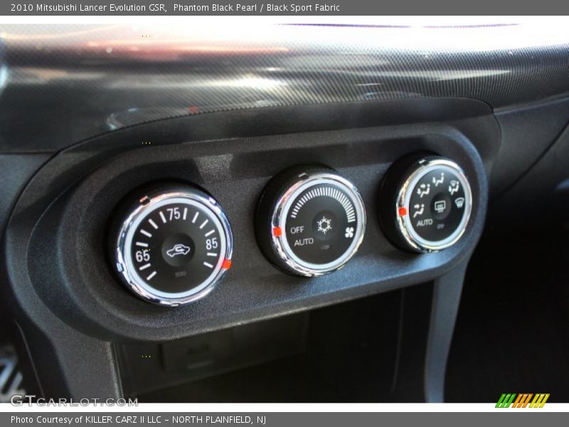 Phantom Black Pearl / Black Sport Fabric 2010 Mitsubishi Lancer Evolution GSR