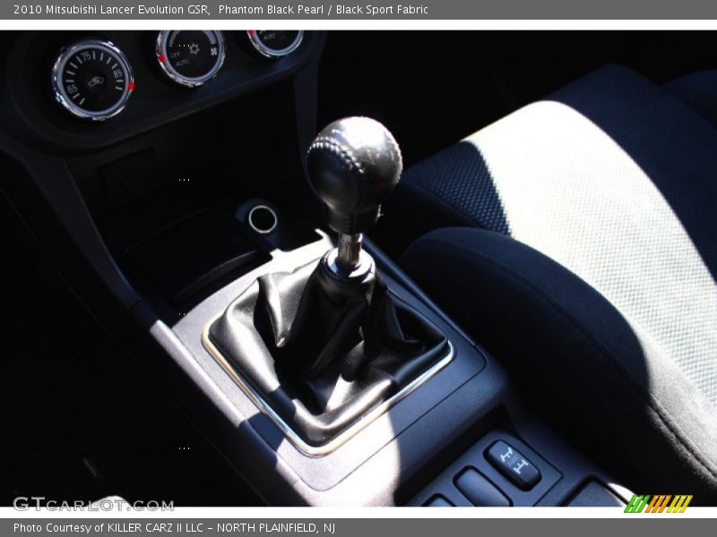 Phantom Black Pearl / Black Sport Fabric 2010 Mitsubishi Lancer Evolution GSR
