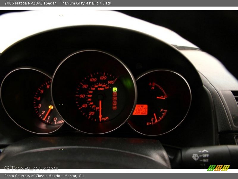 Titanium Gray Metallic / Black 2006 Mazda MAZDA3 i Sedan