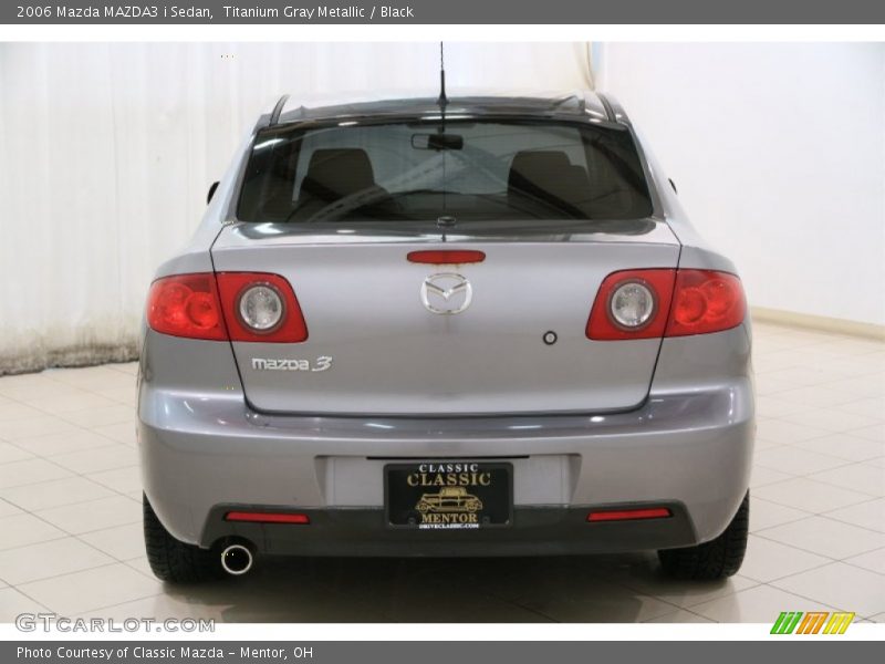 Titanium Gray Metallic / Black 2006 Mazda MAZDA3 i Sedan