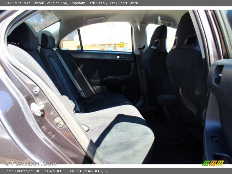 Phantom Black Pearl / Black Sport Fabric 2010 Mitsubishi Lancer Evolution GSR