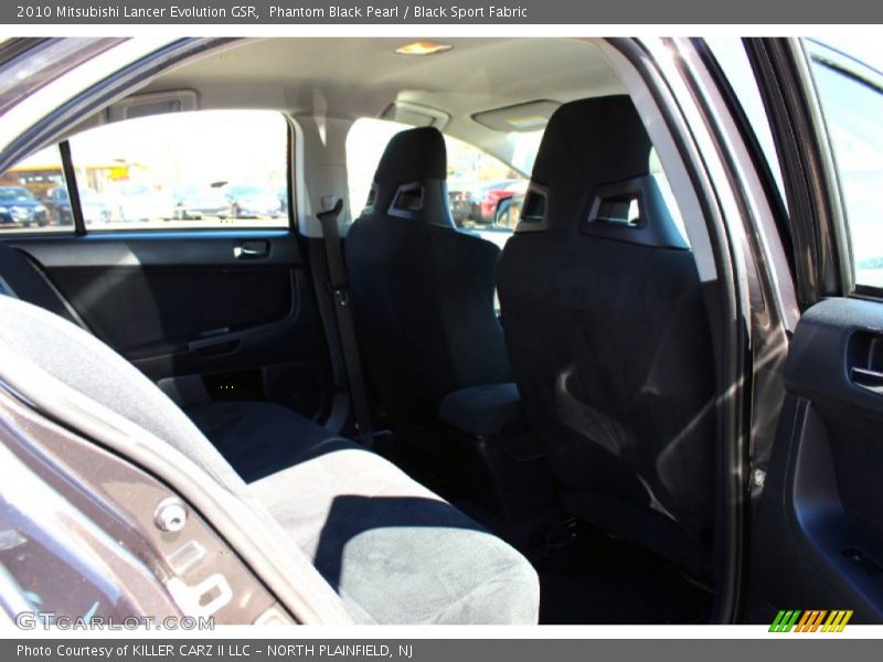 Phantom Black Pearl / Black Sport Fabric 2010 Mitsubishi Lancer Evolution GSR