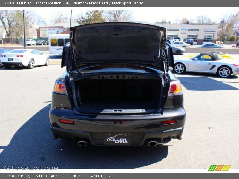 Phantom Black Pearl / Black Sport Fabric 2010 Mitsubishi Lancer Evolution GSR