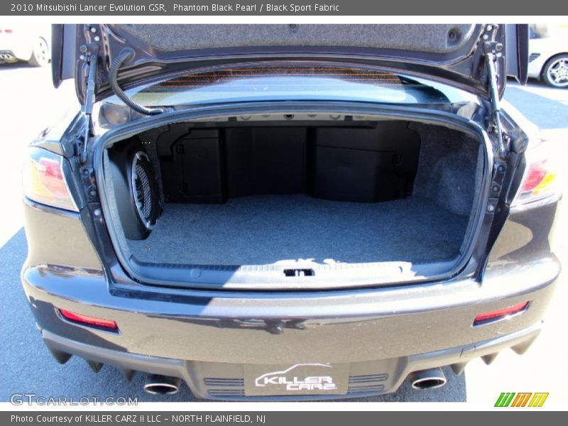 Phantom Black Pearl / Black Sport Fabric 2010 Mitsubishi Lancer Evolution GSR