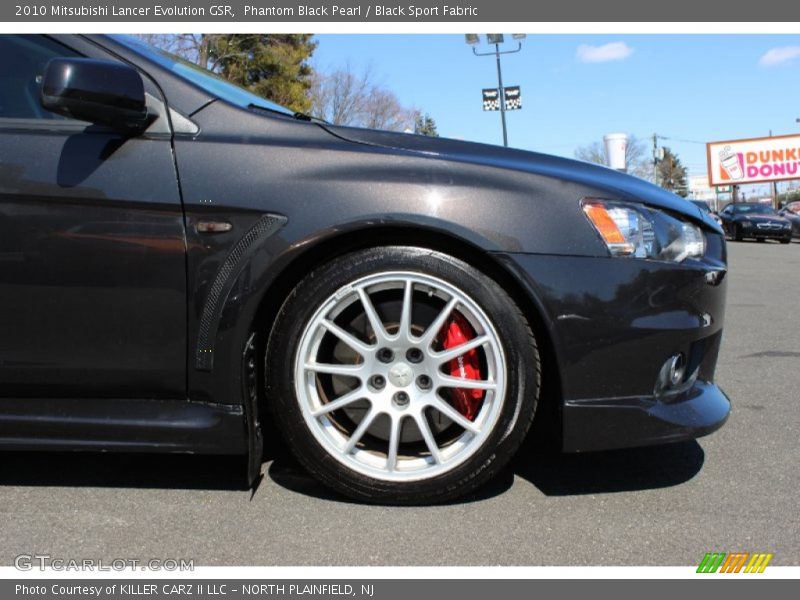 Phantom Black Pearl / Black Sport Fabric 2010 Mitsubishi Lancer Evolution GSR