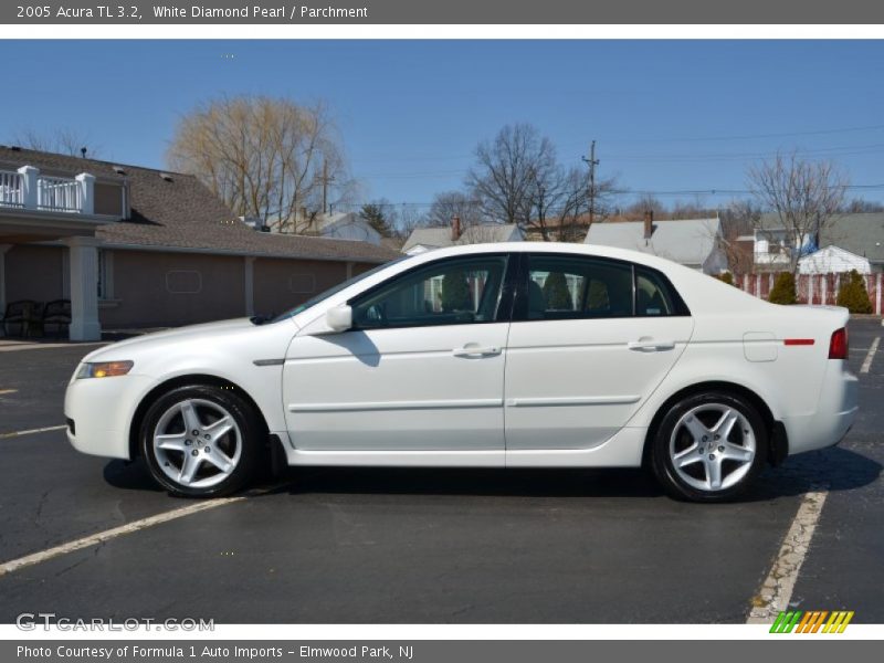 White Diamond Pearl / Parchment 2005 Acura TL 3.2