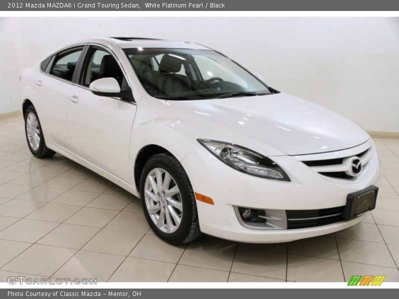 White Platinum Pearl / Black 2012 Mazda MAZDA6 i Grand Touring Sedan