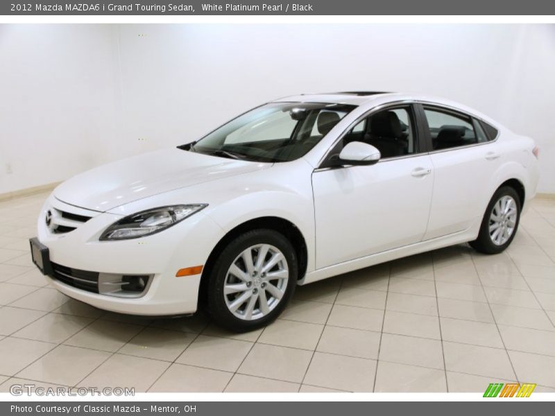 White Platinum Pearl / Black 2012 Mazda MAZDA6 i Grand Touring Sedan