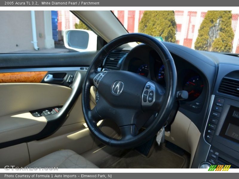 White Diamond Pearl / Parchment 2005 Acura TL 3.2