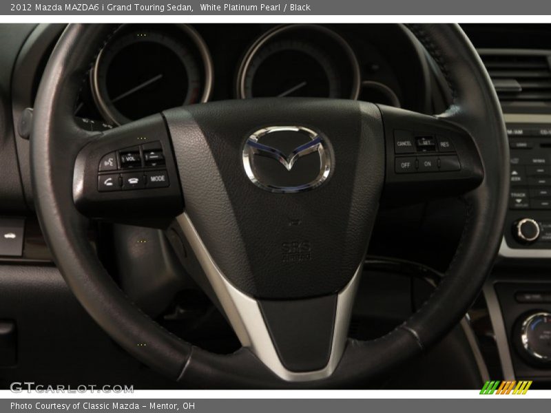 White Platinum Pearl / Black 2012 Mazda MAZDA6 i Grand Touring Sedan