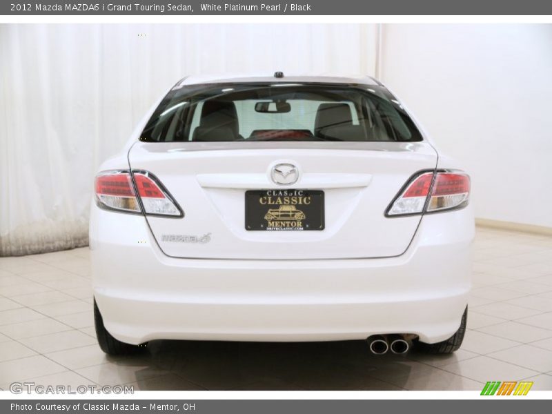 White Platinum Pearl / Black 2012 Mazda MAZDA6 i Grand Touring Sedan