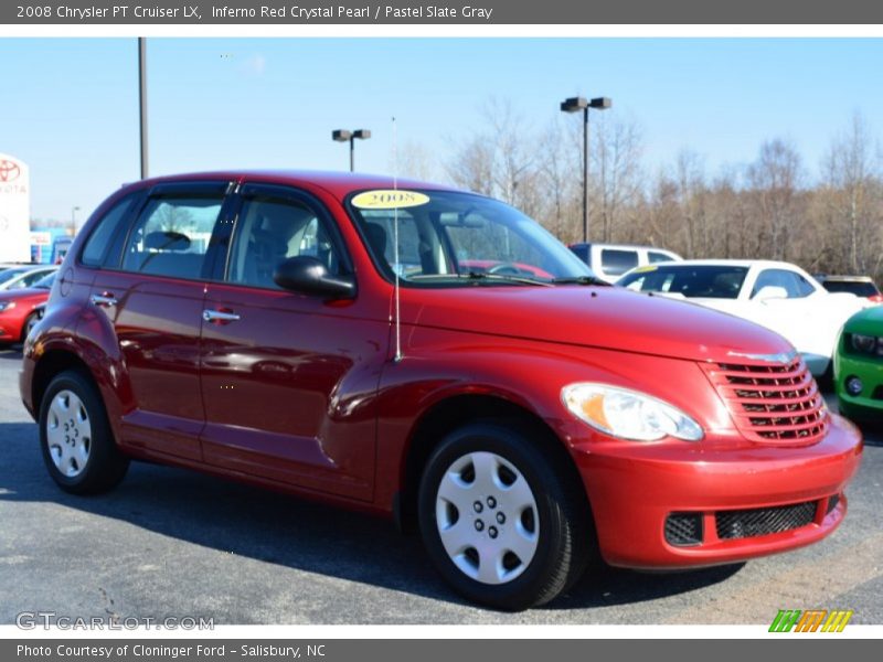 Inferno Red Crystal Pearl / Pastel Slate Gray 2008 Chrysler PT Cruiser LX