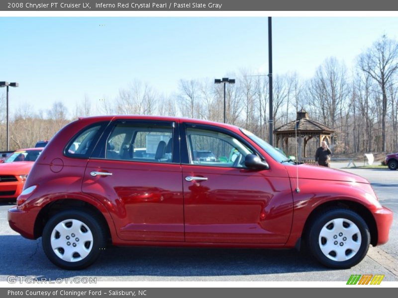 Inferno Red Crystal Pearl / Pastel Slate Gray 2008 Chrysler PT Cruiser LX