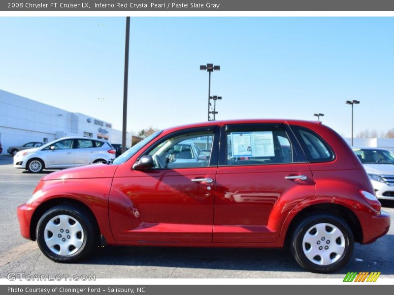 Inferno Red Crystal Pearl / Pastel Slate Gray 2008 Chrysler PT Cruiser LX
