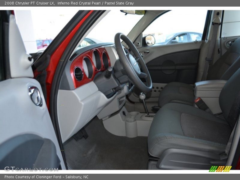 Inferno Red Crystal Pearl / Pastel Slate Gray 2008 Chrysler PT Cruiser LX