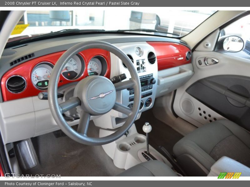 Inferno Red Crystal Pearl / Pastel Slate Gray 2008 Chrysler PT Cruiser LX