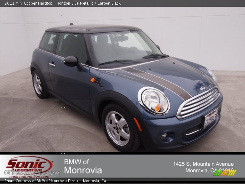 Horizon Blue Metallic / Carbon Black 2011 Mini Cooper Hardtop