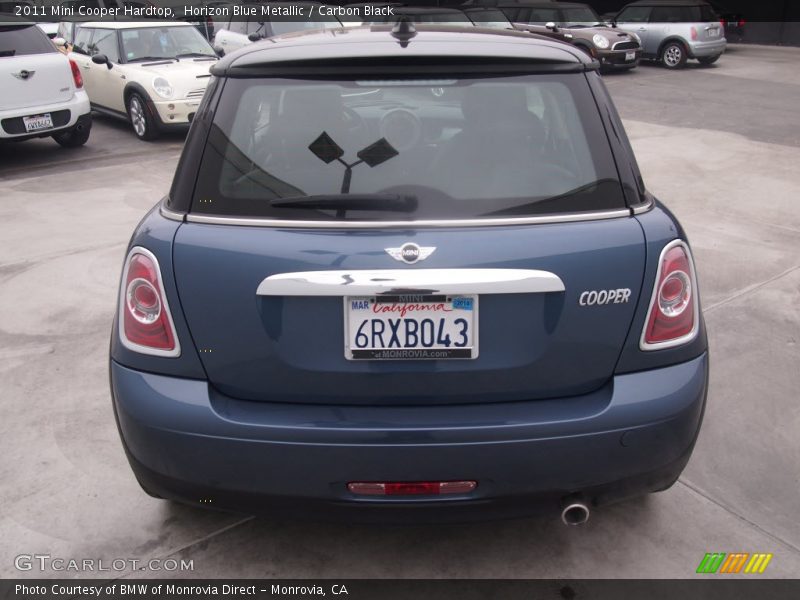 Horizon Blue Metallic / Carbon Black 2011 Mini Cooper Hardtop