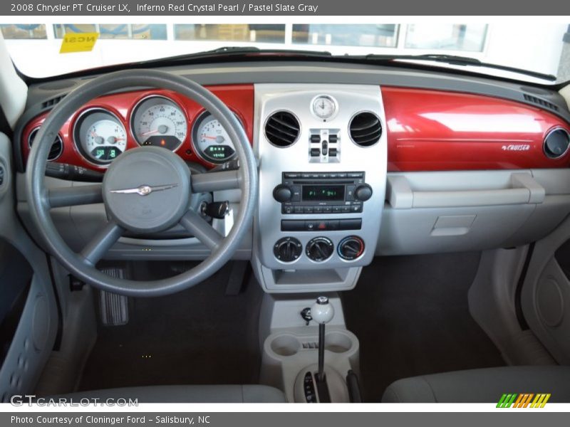 Inferno Red Crystal Pearl / Pastel Slate Gray 2008 Chrysler PT Cruiser LX