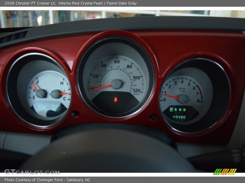 Inferno Red Crystal Pearl / Pastel Slate Gray 2008 Chrysler PT Cruiser LX