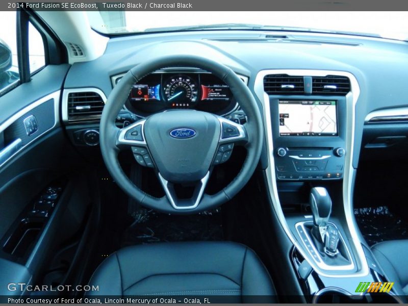 Tuxedo Black / Charcoal Black 2014 Ford Fusion SE EcoBoost