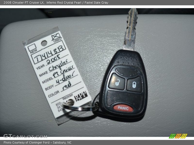 Inferno Red Crystal Pearl / Pastel Slate Gray 2008 Chrysler PT Cruiser LX