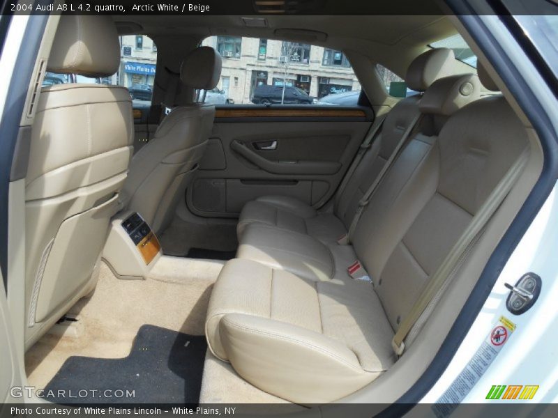 Arctic White / Beige 2004 Audi A8 L 4.2 quattro