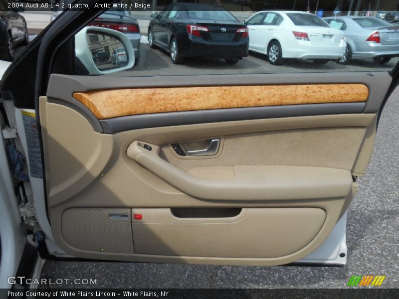 Arctic White / Beige 2004 Audi A8 L 4.2 quattro