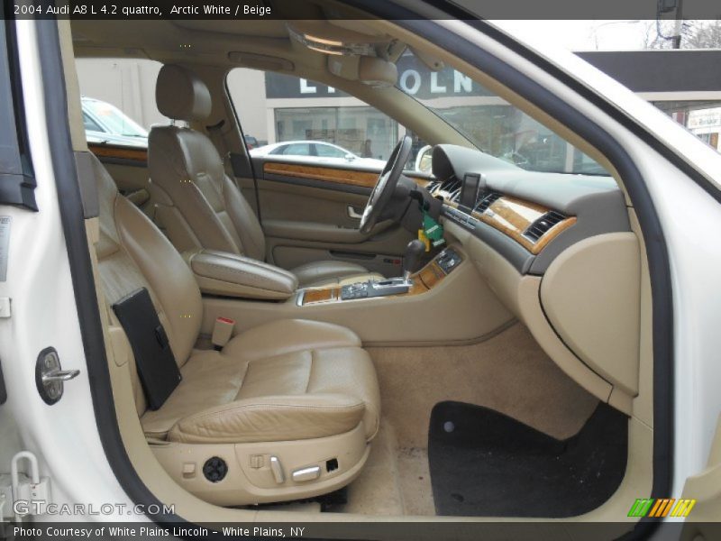 Arctic White / Beige 2004 Audi A8 L 4.2 quattro