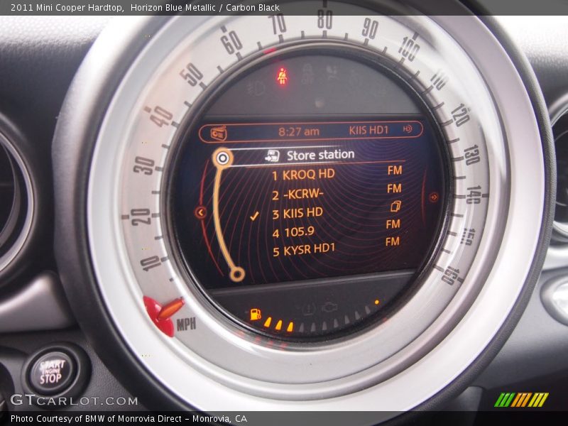 Horizon Blue Metallic / Carbon Black 2011 Mini Cooper Hardtop