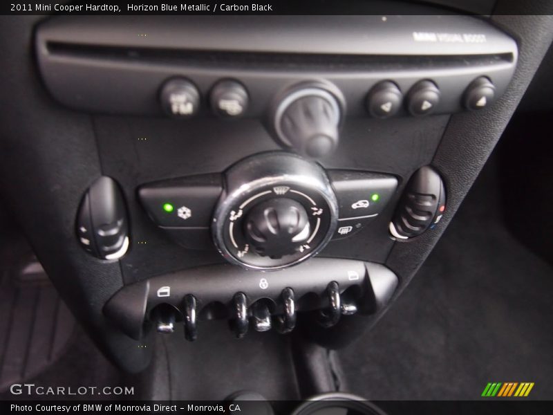 Horizon Blue Metallic / Carbon Black 2011 Mini Cooper Hardtop