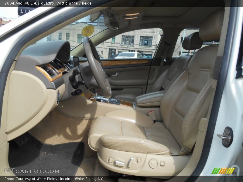 Arctic White / Beige 2004 Audi A8 L 4.2 quattro