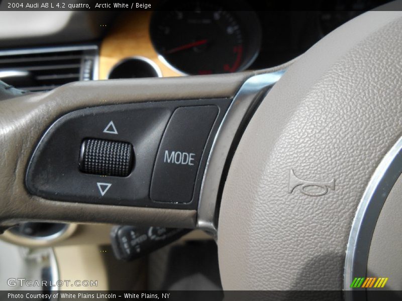 Arctic White / Beige 2004 Audi A8 L 4.2 quattro