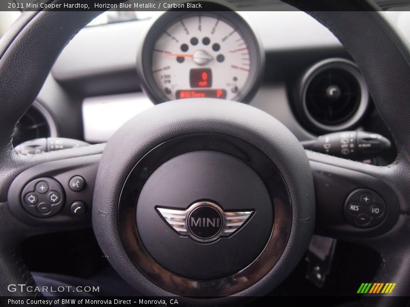 Horizon Blue Metallic / Carbon Black 2011 Mini Cooper Hardtop