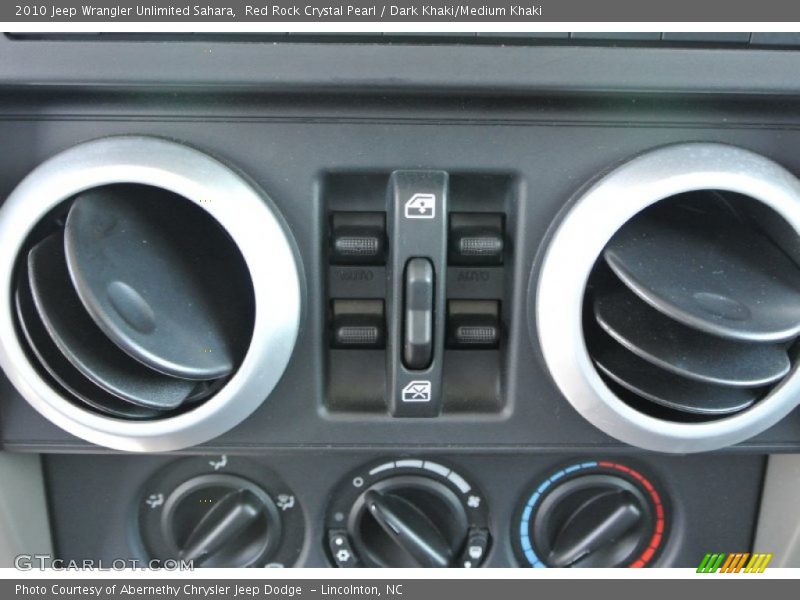 Red Rock Crystal Pearl / Dark Khaki/Medium Khaki 2010 Jeep Wrangler Unlimited Sahara