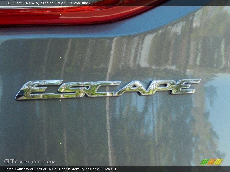 Sterling Gray / Charcoal Black 2014 Ford Escape S