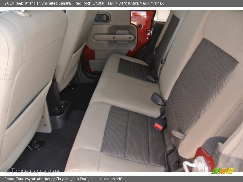 Red Rock Crystal Pearl / Dark Khaki/Medium Khaki 2010 Jeep Wrangler Unlimited Sahara